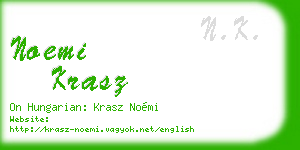 noemi krasz business card